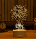 LAMPE NÉON 3D LED USB EN ACRYLIQUE