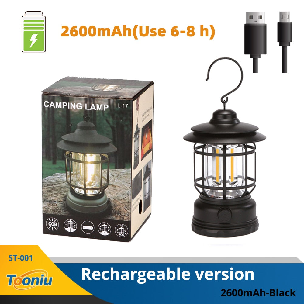 RECHARGEABLE RETRO LANTERN 