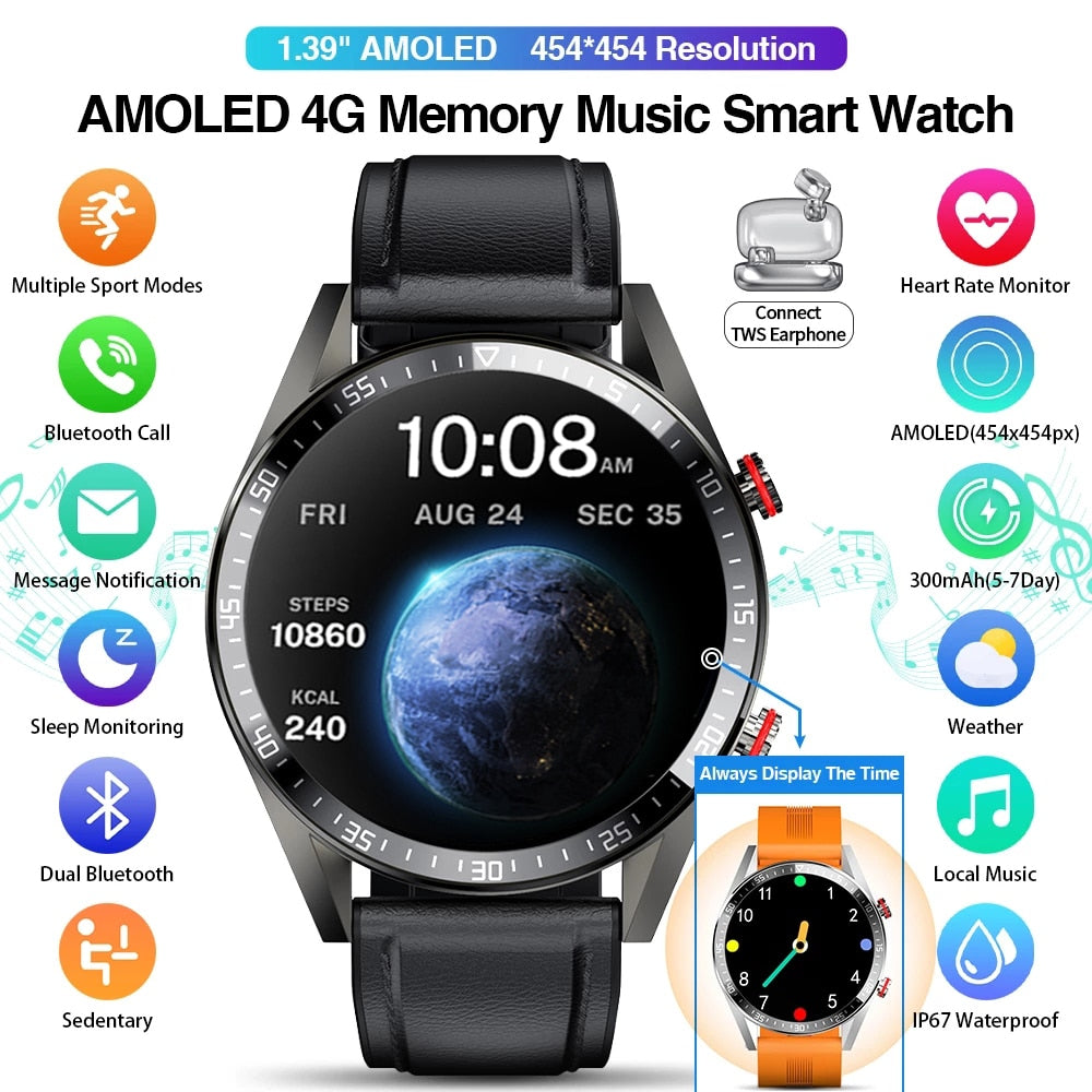 MONTRE CONNECTÉE ANDROID TWS POUR HOMMES
