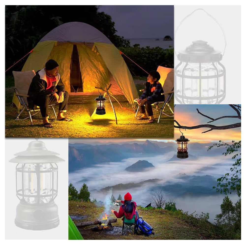 RECHARGEABLE RETRO LANTERN 