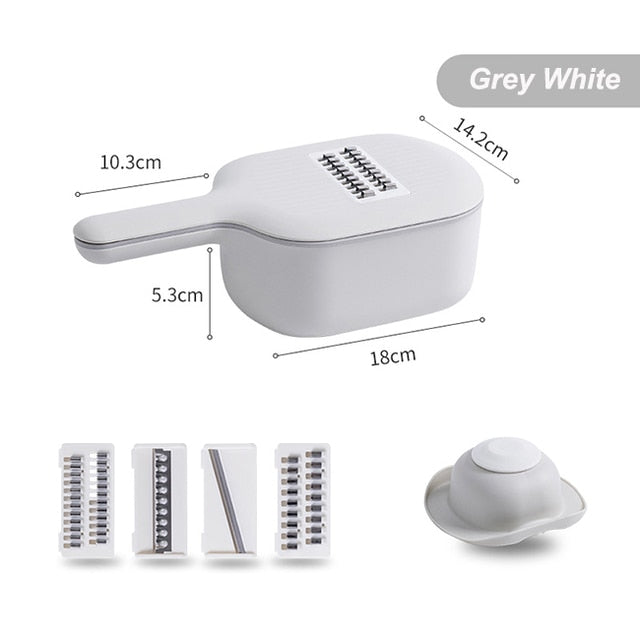 MULTIFUNCTION SLICER WITH STRAINER FOR FRUITS AND VEGETABLES 