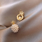 RETRO PINEAPPLE PEARL EARRINGS 