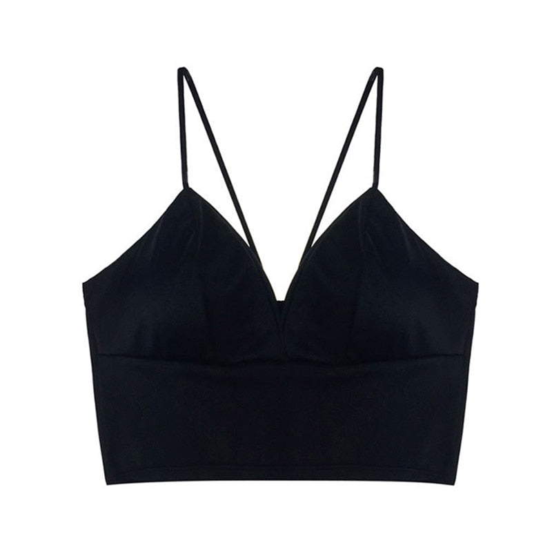 SATIN CROP TOPS - BOSSOUASHOP