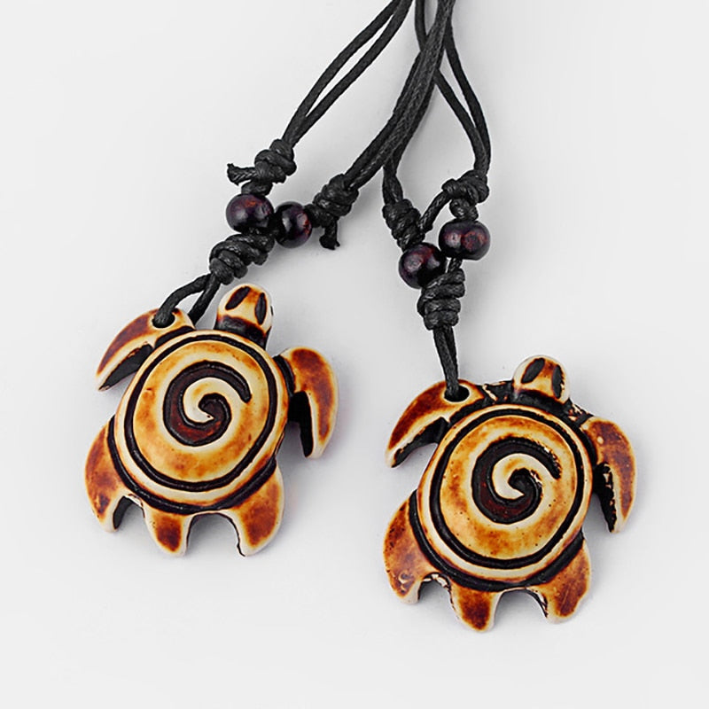 PENDENTIF TRIBAL TORTUE DE MER