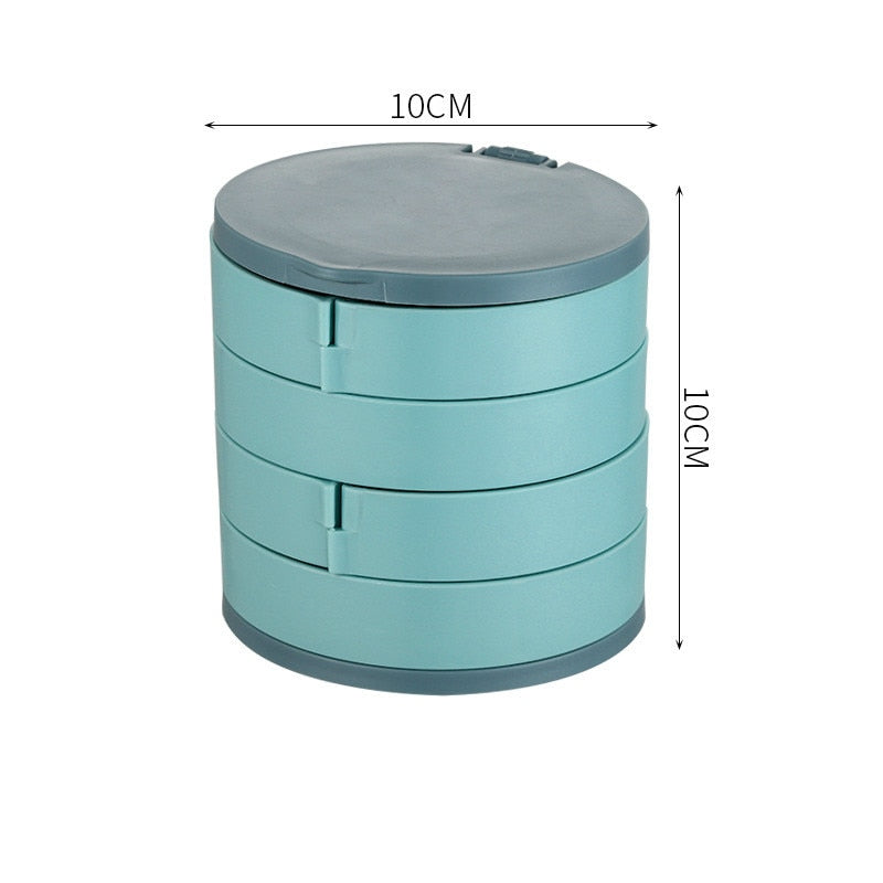 BOÎTE DE RANGEMENT À BIJOUX MULTICOUCHE