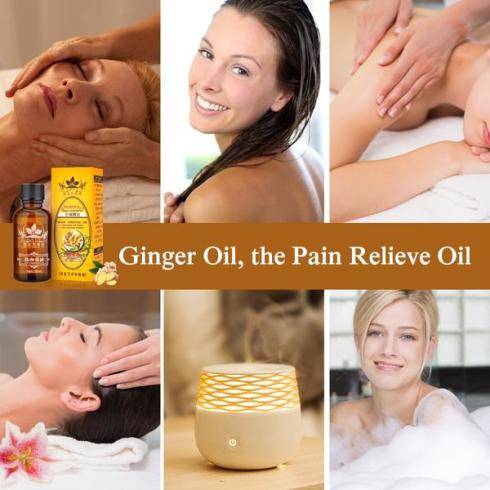 HUILE DE GINGEMBRE (Huile de gingembre, Extraits de racine de gingembre, Huile de graines de Jojoba) - BOSSOUASHOP