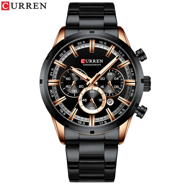 MONTRE-BRACELET HOMME EN ACIER INOXYDABLE - BOSSOUASHOP