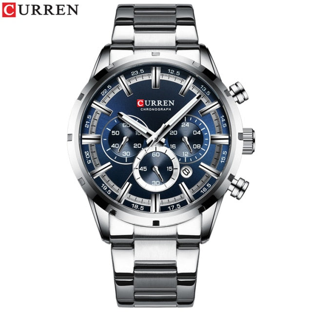 MONTRE-BRACELET HOMME EN ACIER INOXYDABLE - BOSSOUASHOP
