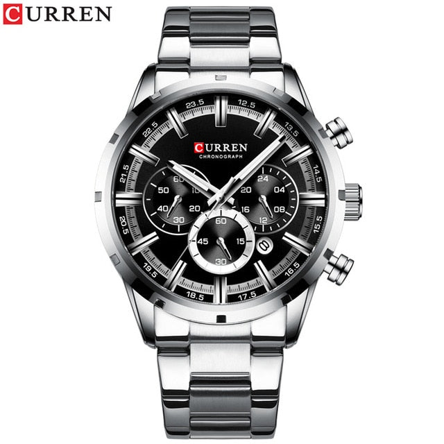 MONTRE-BRACELET HOMME EN ACIER INOXYDABLE - BOSSOUASHOP
