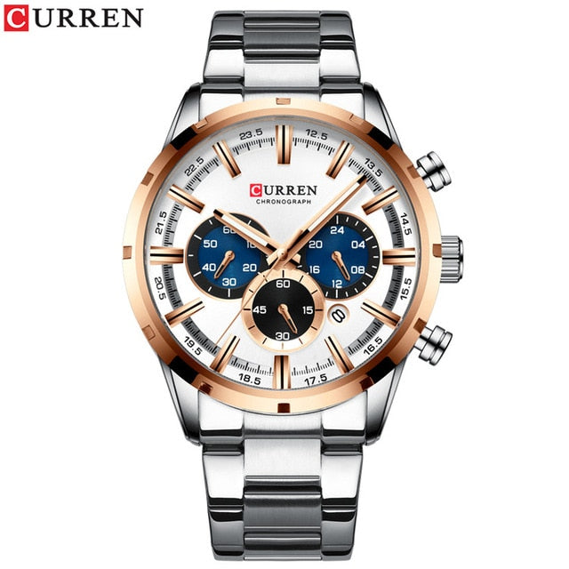 MONTRE-BRACELET HOMME EN ACIER INOXYDABLE - BOSSOUASHOP