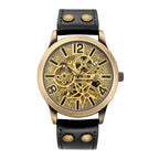 MONTRE MECANIQUE AVEC BRACELET EN CUIR