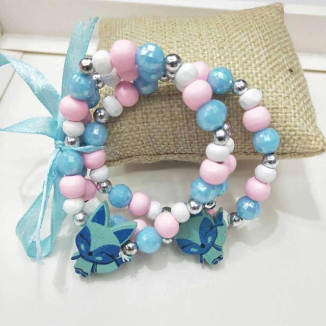 BRACELET DE PERLES EN BOIS POUR ENFANTS - BOSSOUASHOP