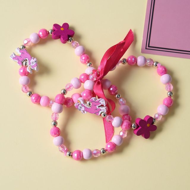 BRACELET DE PERLES EN BOIS POUR ENFANTS - BOSSOUASHOP