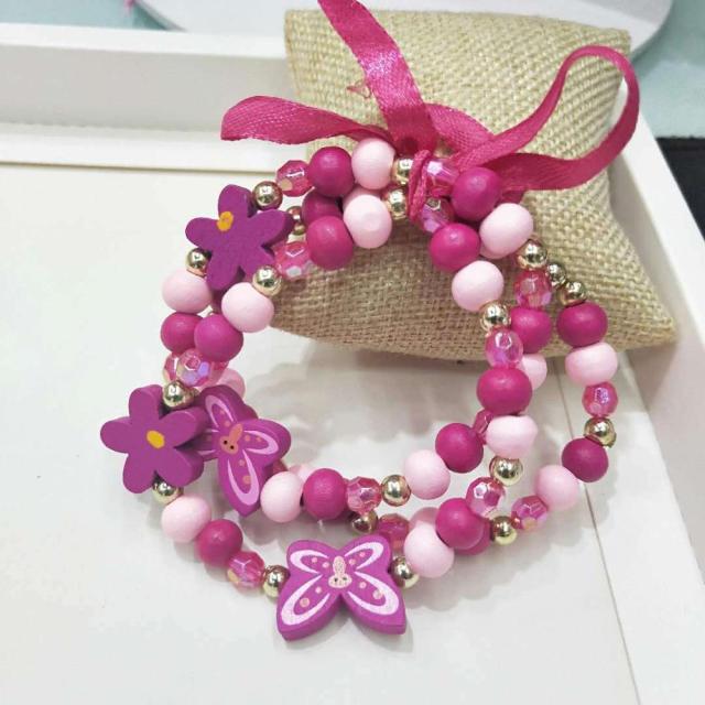 BRACELET DE PERLES EN BOIS POUR ENFANTS - BOSSOUASHOP