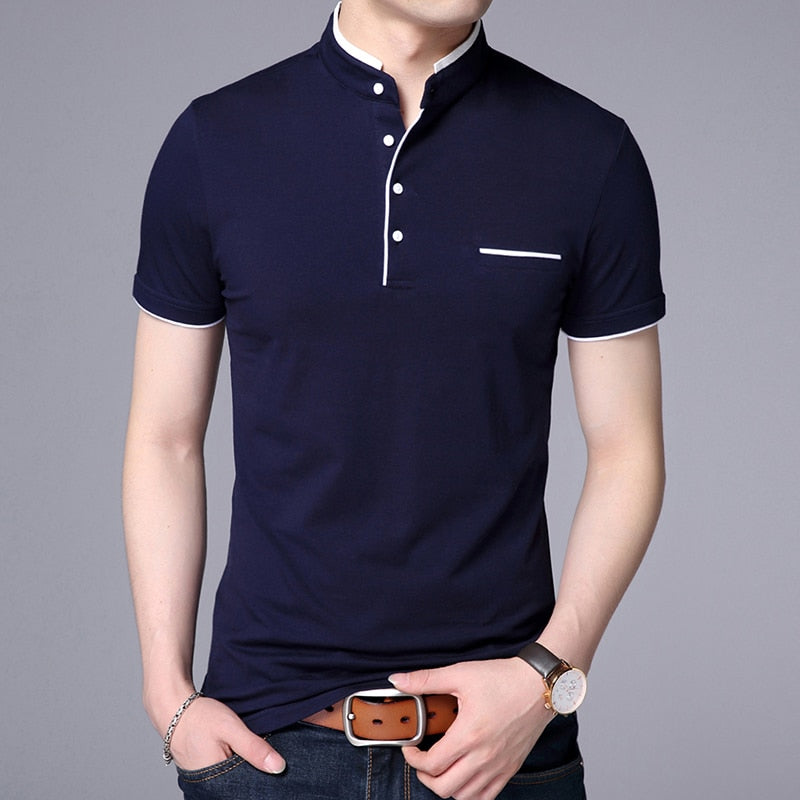POLO A COL MANDARIN - BOSSOUASHOP