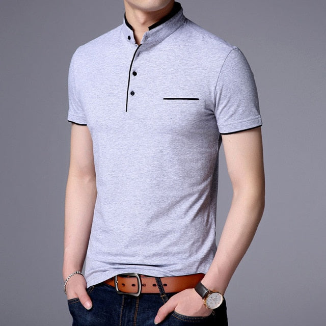 POLO A COL MANDARIN - BOSSOUASHOP