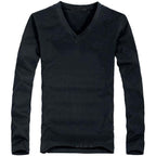 T-SHIRT A MANCHES LONGUES ET COL EN V - BOSSOUASHOP