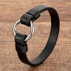 BRACELET EN CUIR VERITABLE POUR HOMMES - BOSSOUASHOP
