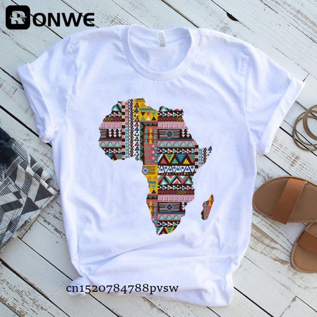 T-SHIRT BLANC IMPRIMÉ - BOSSOUASHOP