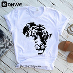 T-SHIRT BLANC IMPRIMÉ - BOSSOUASHOP