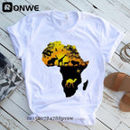 T-SHIRT BLANC IMPRIMÉ - BOSSOUASHOP