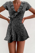 ROBE TRAPEZE A FLEURS