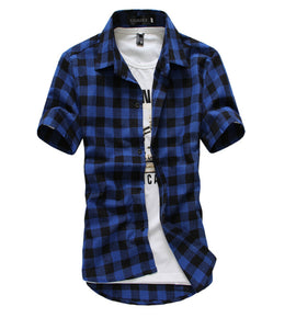 SHORT SLEEVE CHECKED SHIRTS 