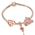 BRACELET A BRELOQUES OR ROSE - BOSSOUASHOP