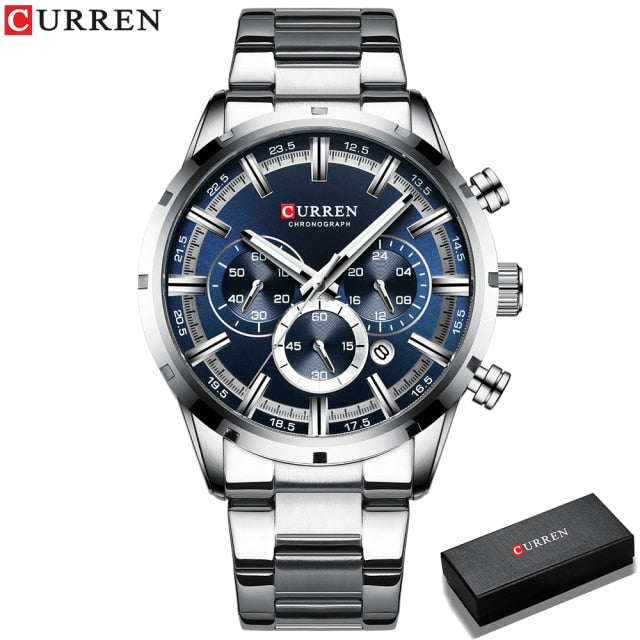 MONTRE-BRACELET HOMME EN ACIER INOXYDABLE - BOSSOUASHOP