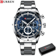 Charger l&#39;image dans la galerie, MONTRE-BRACELET HOMME EN ACIER INOXYDABLE - BOSSOUASHOP

