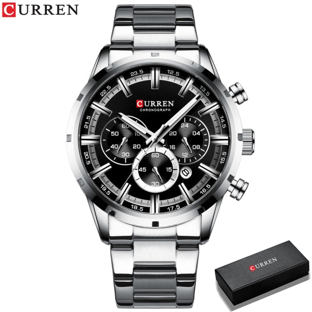 MONTRE-BRACELET HOMME EN ACIER INOXYDABLE - BOSSOUASHOP