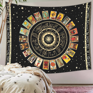 TAROT CARD TAPESTRY. WALL DECORATION. 