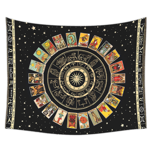 TAROT CARD TAPESTRY. WALL DECORATION. 