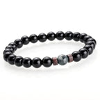 BRACELET EN PIERRE DE LUNE NATURELLE POUR HOMMES - BOSSOUASHOP
