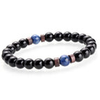BRACELET EN PIERRE DE LUNE NATURELLE POUR HOMMES - BOSSOUASHOP