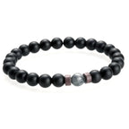 BRACELET EN PIERRE DE LUNE NATURELLE POUR HOMMES - BOSSOUASHOP