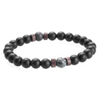 BRACELET EN PIERRE DE LUNE NATURELLE POUR HOMMES - BOSSOUASHOP
