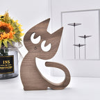 SCULPTURE DE CHIEN EN BOIS FAIT A LA MAIN