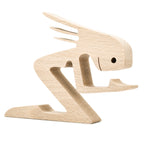 SCULPTURE DE CHIEN EN BOIS FAIT A LA MAIN