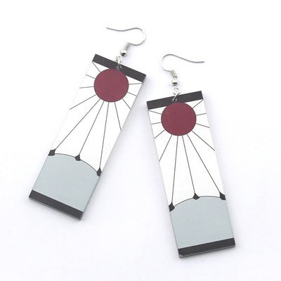 BOUCLES D'OREILLES LONGUES EN ACRYLIQUE