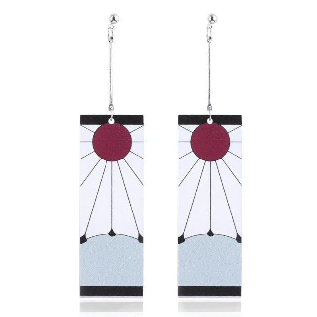 BOUCLES D'OREILLES LONGUES EN ACRYLIQUE