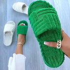 PANTOUFLES DE LUXE A BOUT OUVERT - BOSSOUASHOP