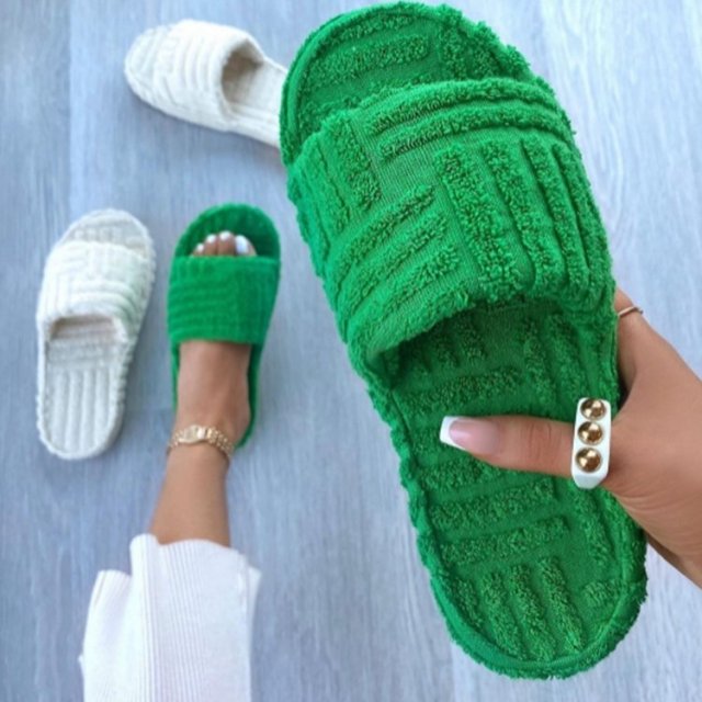 PANTOUFLES DE LUXE A BOUT OUVERT - BOSSOUASHOP