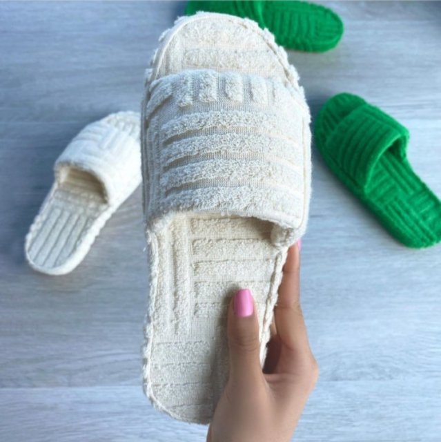 PANTOUFLES DE LUXE A BOUT OUVERT - BOSSOUASHOP