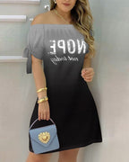 OFF THE SHOULDER MINI DRESS 
