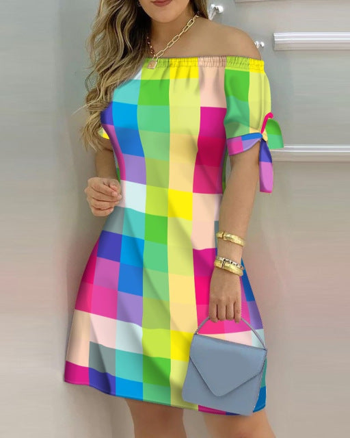 OFF THE SHOULDER MINI DRESS 