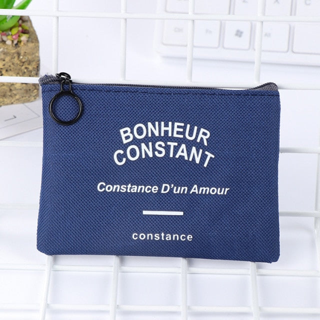 WALLET - CANVAS COIN BAG - UNISEX 