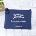 WALLET - CANVAS COIN BAG - UNISEX 