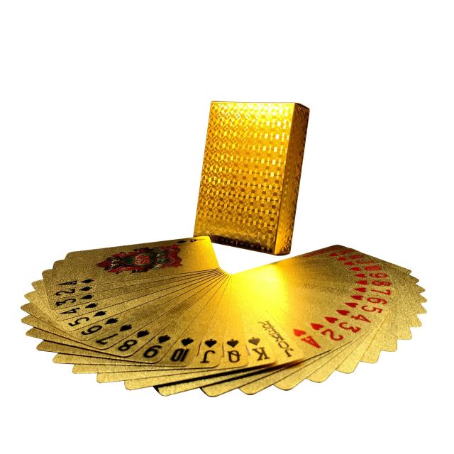 CARTES DE JEU DOREES - BOSSOUASHOP