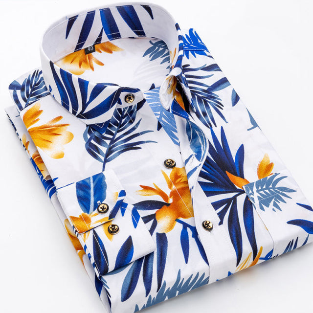 CHEMISE IMPRIMÉE A MANCHES LONGUES